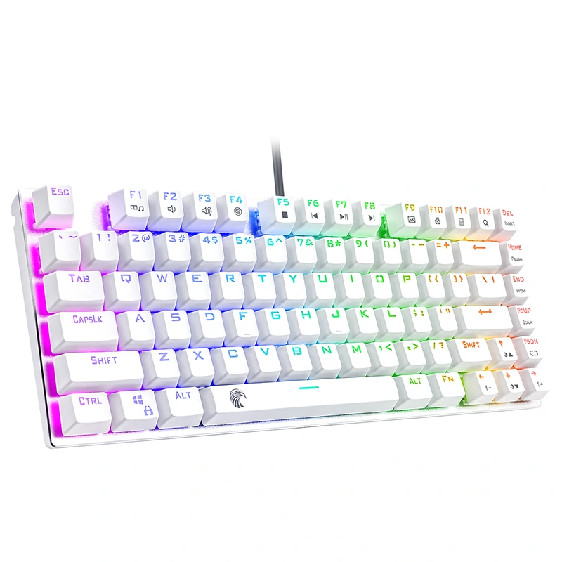 81 lyklar RGB vélrænt leikjalyklaborð