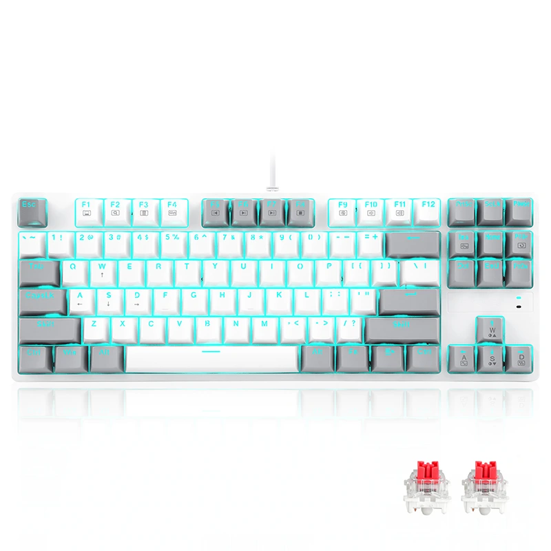 LED 87 Keys hlerunarbúnað Vélrænan leikjaborð